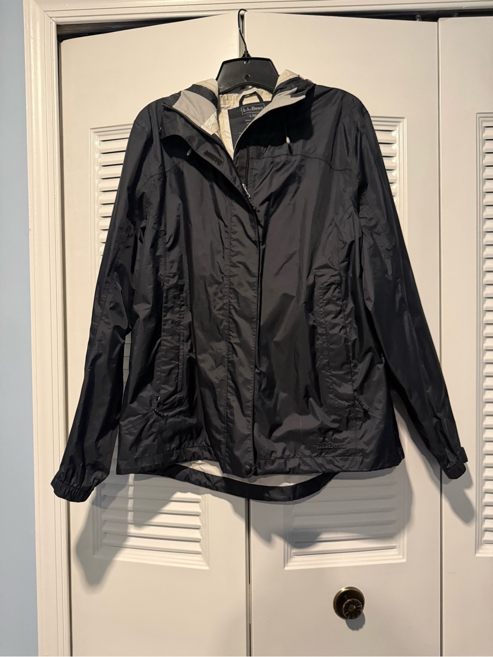 L.L. Bean Women's Black Hooded Utility Jacket